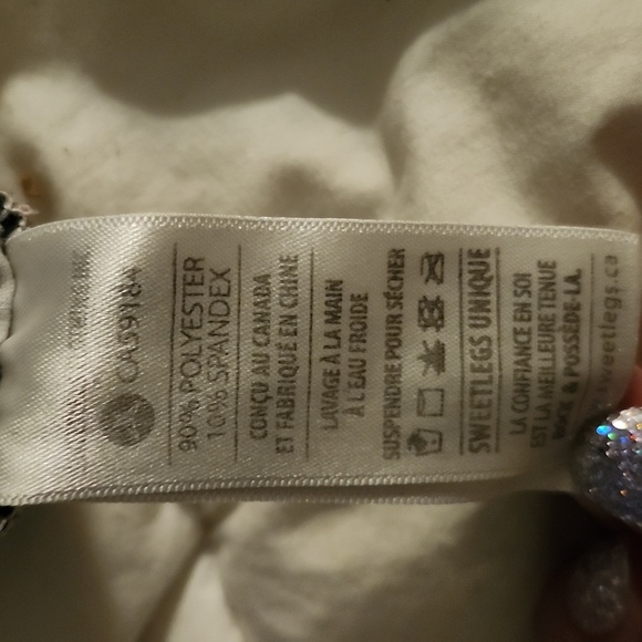 SWEETLEGS Leggings, Floral Pattern, Size 2-12, EUC - Picture 3 of 4